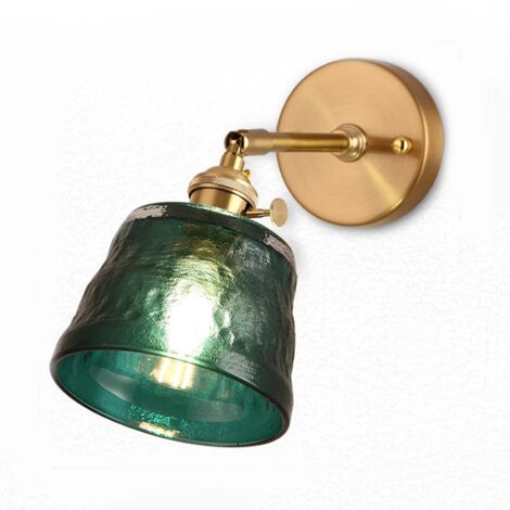 E27 Moderne Applique Murale Intérieur Minimaliste Creative Nordique Élégante en Verre Martelé et Laiton Classique en Forme de Pétales Lampe Murale