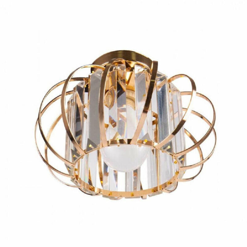 Lustre De Plafond E27 Design Moderne Métal Chrome Or Argent Or