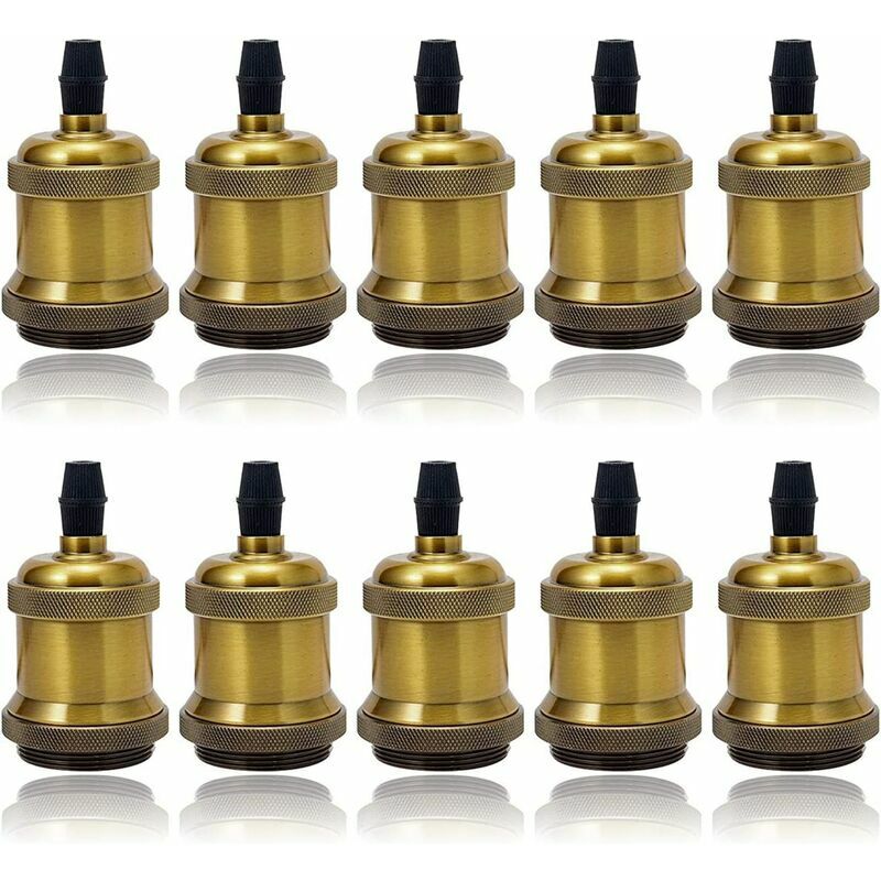 E27 Portalampada in ceramica solida vintage