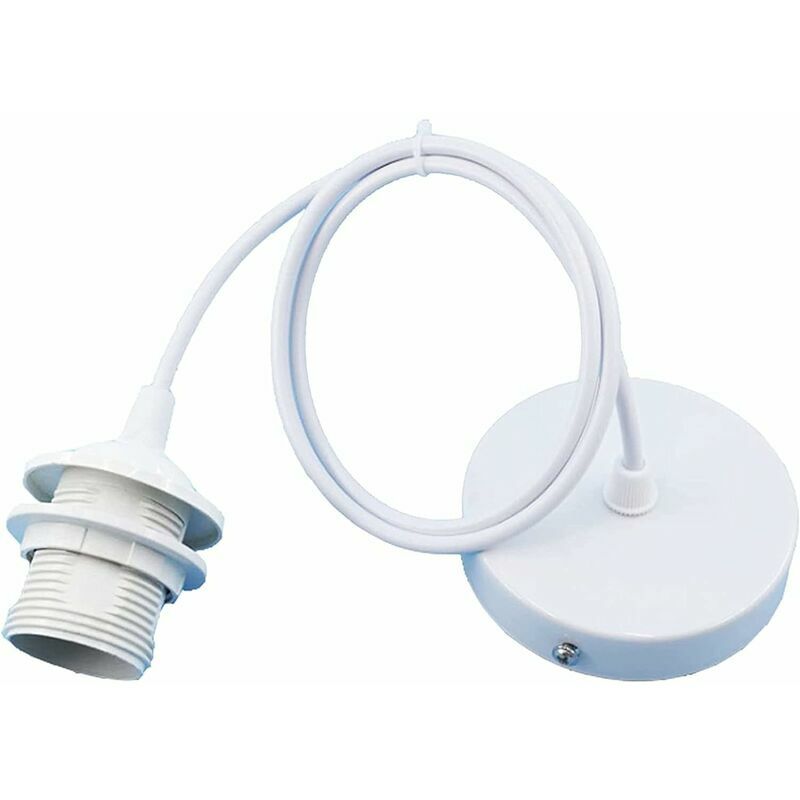E27 Porte Lampe Suspension,E27 Pendentif Lampes Suspendues Accessoire avec Câble Base de Lampe,Base de Lampe de Lampe Suspendue,pour Chambre, Salon,
