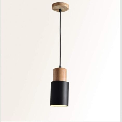 E27 Suspension Industriel Plafonnier Lustre Vintage Edison Minimaliste Lampe suspendu Rétro Antique Vintage Edison,Abat-jour de Cage à la maison Chandelier Shade (Noir)
