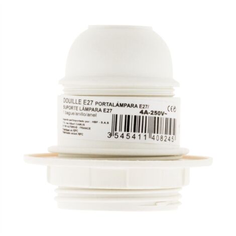 E27 thermoplastique simple bague blanc