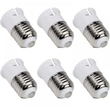 E27 vers B22 pour Ampoule LED à Baïonnette, Base de Lampe Convertisseur pour Passer de E27 à B22, Adaptateur à Vis vers Douille Baïonnette, lot de 6