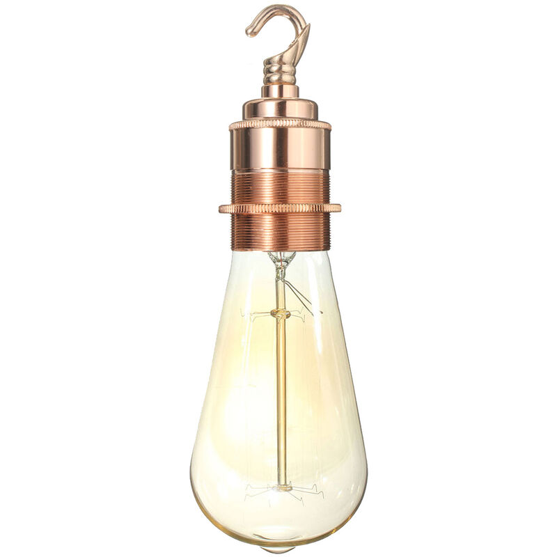 Image of Drillpro - E27 Versione lampada Lampada a sospensione fai da te in stile Edison vintage Portalampada a sospensione Oro rosa