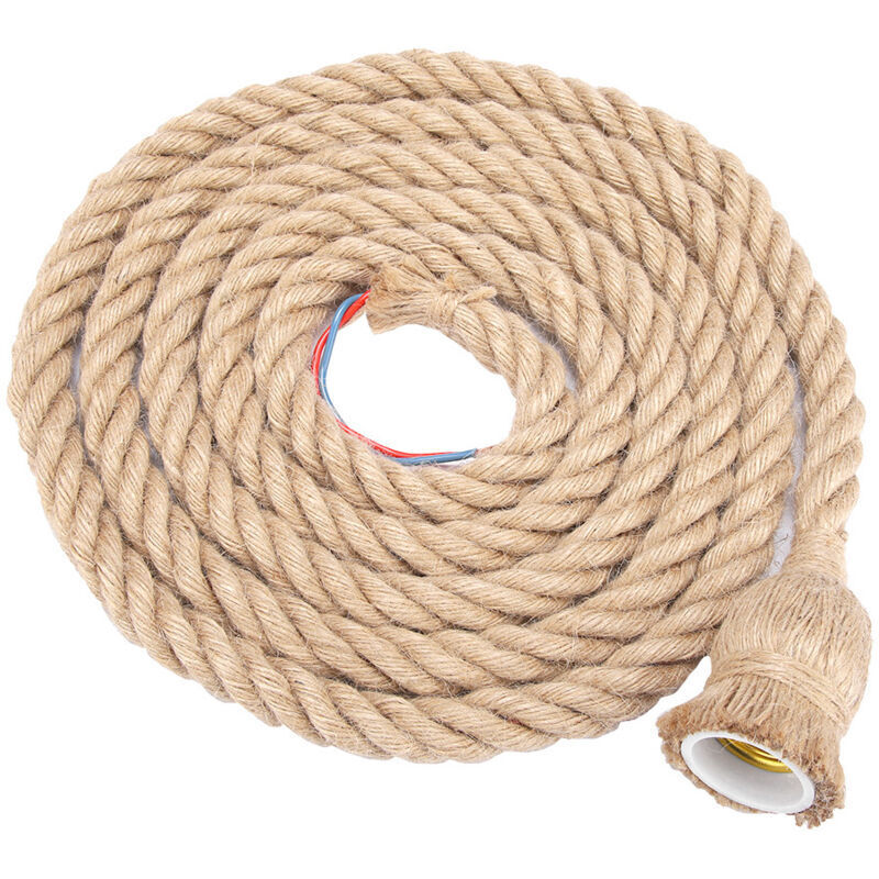 Image of E27 Vintage Hemp Rope Ceiling Light&hellip;