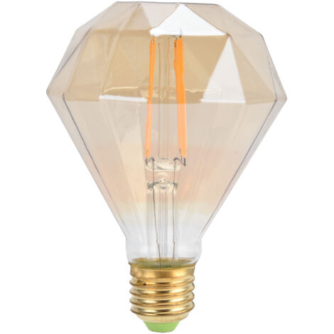 E27 Vintage-LED-Glühbirne, 4 W, dimmbar, warmes Licht, geeignet für Kronleuchter und Wandlampen
