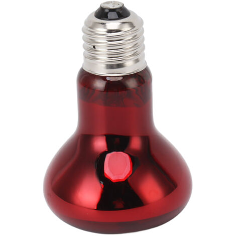 E27 Wärmelampe für Reptilien, 100W rote Infrarotlampe für Terrarien, Tag- und Nachtheizung für Echsen und Amphibien, 220-240V.