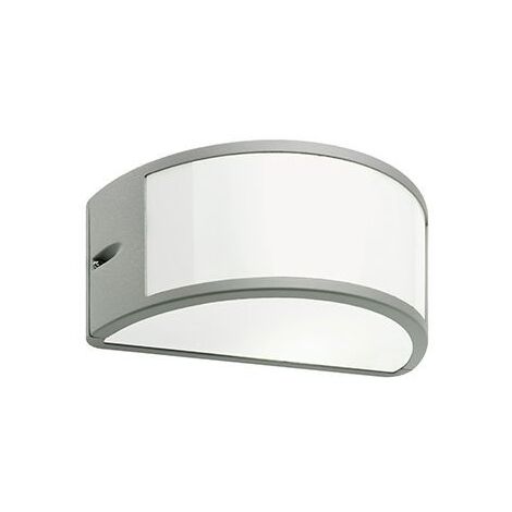 E27 Wandleuchte aus Aluminium mit offener Umbeline