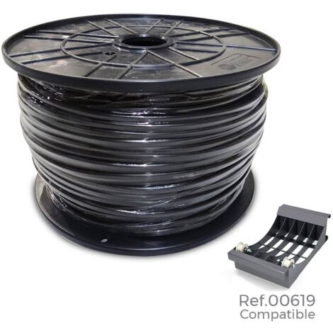 E3/28975 BOBINE CÂBLE ACRYLIQUE 1KW 3X1MM NOIR 300MTS (BOBINE GRANDE Ø400x200mm)