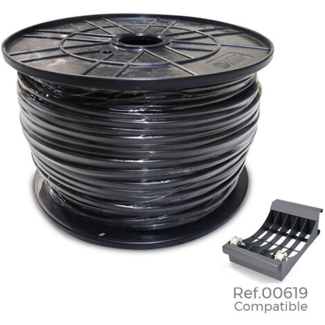 E3/28976 BOBINE CÂBLE ACRYLIQUE 1KW 3X1,5MM NOIR 200MTS (BOBINE GRANDE Ø400x200mm)