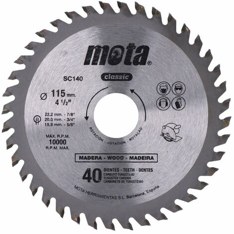 E3/39551 Sierra Circ Widia 115Mm 40 Dientes Clp18 Sc140-P