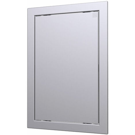 FEPRE E3/87556 Tapa De Registro Plástico Plata Mate 20X40Cm