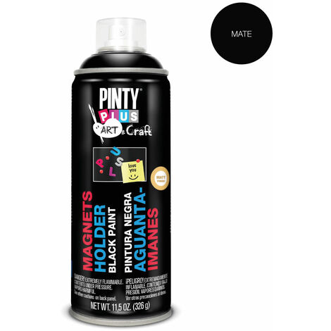 EDM E3/96852 Pintura En Spray Pintyplus Art & Craft 520 Cc Pintura Aguanta-Imanes Negra Pi104