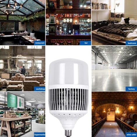E40 200W Industrielle LED-Lampen, Neutralweiß 6500K, 20000lm, AC 160-265V, entspricht einer 1800W Halogenlampe, LED-Lampe, für Fabrik, Lager, Werkstatt usw. (E40, 200W)