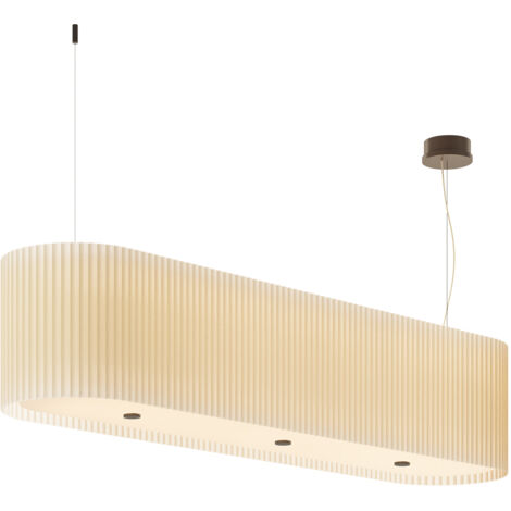 E5 MARY handgefertigte ponge-plisse-deckenlampe