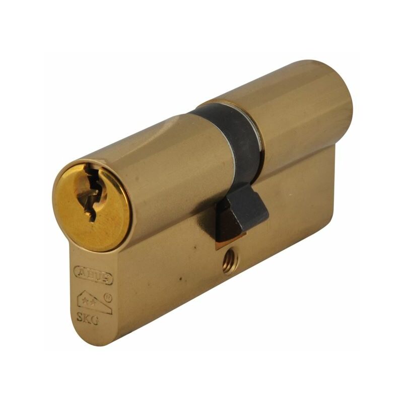Abus - E60NP Euro Double Cylinder Polished Brass 40mm / 50mm Box ABUE60B4050