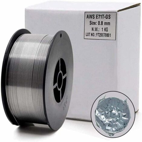 E71T-GS 0,8 mm 1 kg selbstabschirmende, gaslose Fülldrahtspule für universelles MIG-Schweißen für alle Bereiche