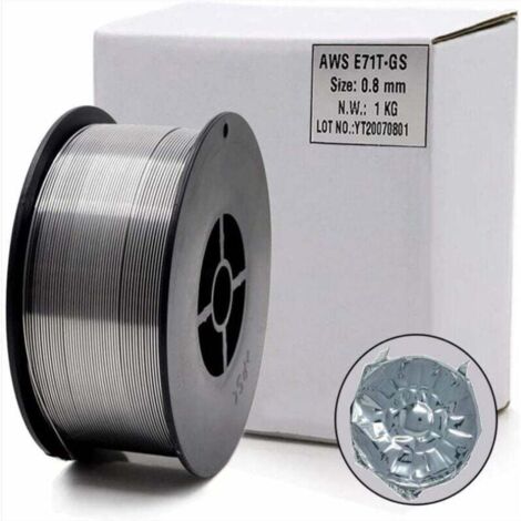 E71T-GS 0,8 mm 1 kg selbstabschirmende, gaslose Fülldrahtspule für universelles MIG-Schweißen für alle Bereiche