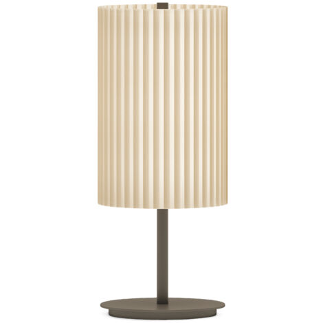 E9 COCO handgefertigte Pongé-Plissee-Tischlampe
