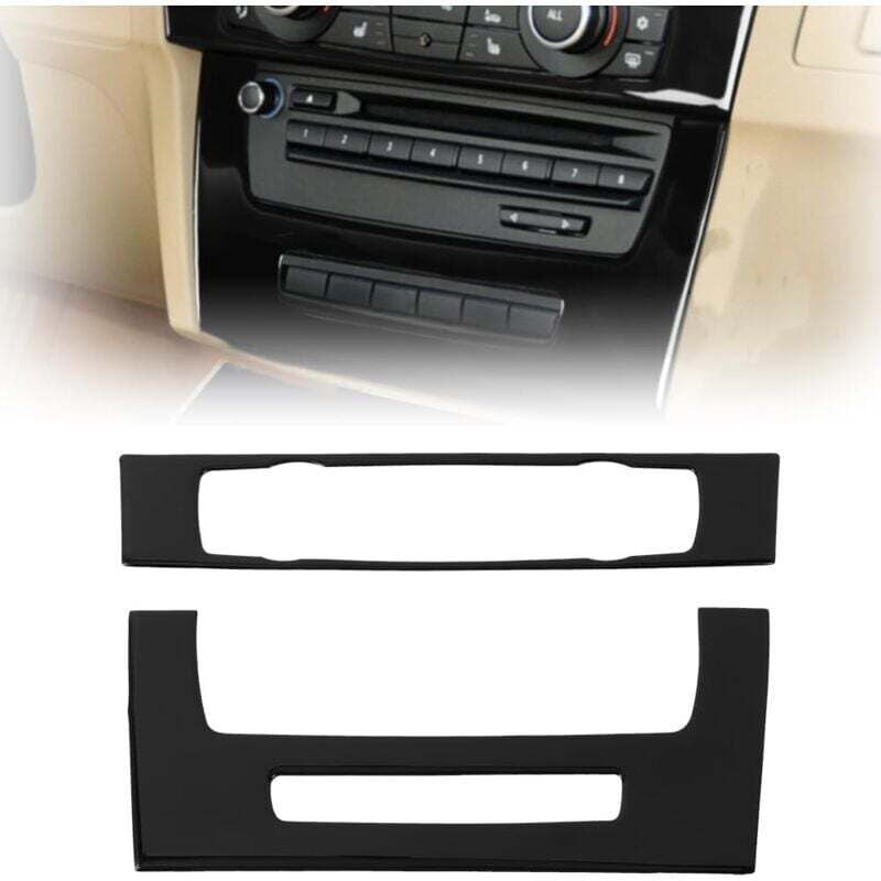 Image of E90 E92 Console cd ac Panel Cover,Auto-Innenraum-ZubehöR Aufkleber Passend FüR E90 E92 2005-2015