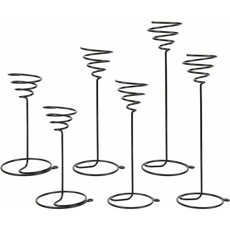 Each Air Plant Stand 3 Sizes Black Iron Spiral Flower Stand Air Plant Container Tillandsia Holder Display