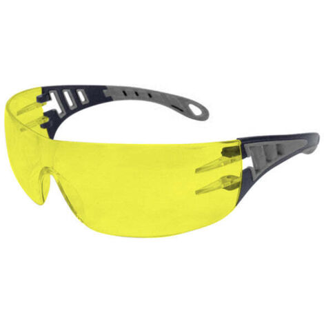 Eagle EVOYGR - Gafas de seguridad alta visibilidad con patillas grises EVO - herramienta profesional duradera, calidad garantizada, envío en 24h