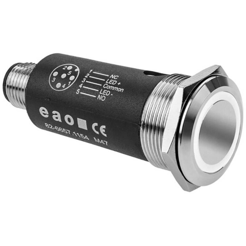 EAO - 82-6657.1154 Bouton-poussoir blanc 1 pc(s) X940162