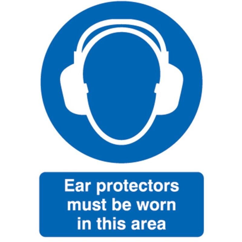 Sitesafe - Ear Protectors Must Be Worn in 594 x 420mm rg