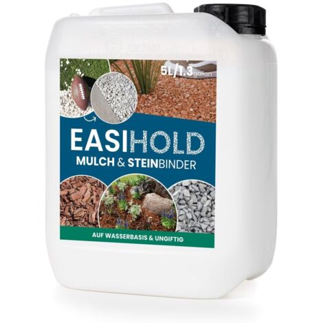 EasiHold Mulch & Steinbinder 5 l Bindemittel zum fixieren Steinteppich Gartenweg