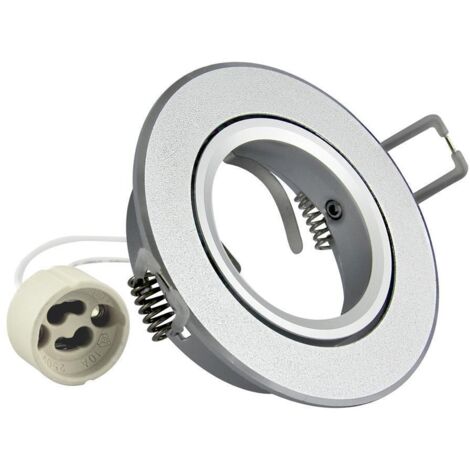 EAST OPAL runder Aluminiumrahmen, silber sandgestrahlt - 301567