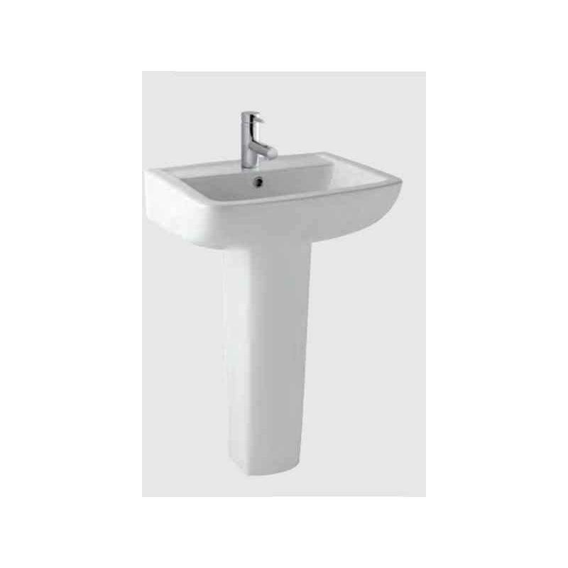 Andelle Wall Hung Basin - 540mm Wide - 1 Tap Hole - White - 24.0008 - Eastbrook