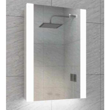 Eastbrook Caldini 1 Door Wall Mounted Mirror Cabinet - 400mm Wide - White - 40.0027