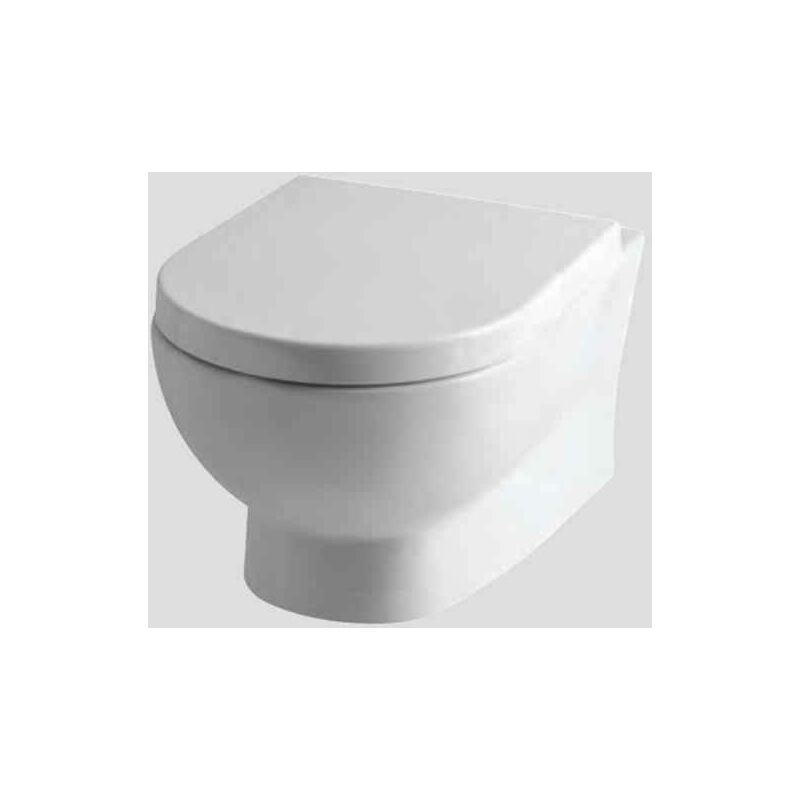 Farringdon Rimless Wall Hung Toilet Pan - White - 26.0081 - White - Eastbrook