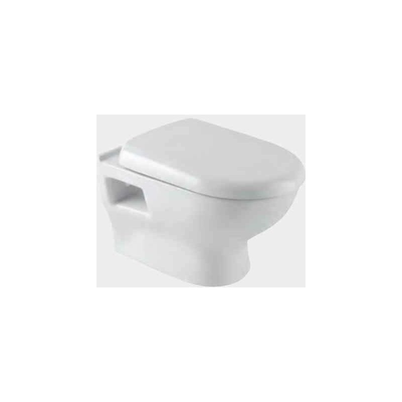 Lisbon Ii Wall Hung Toilet Pan - White - 64.0008 - White - Eastbrook
