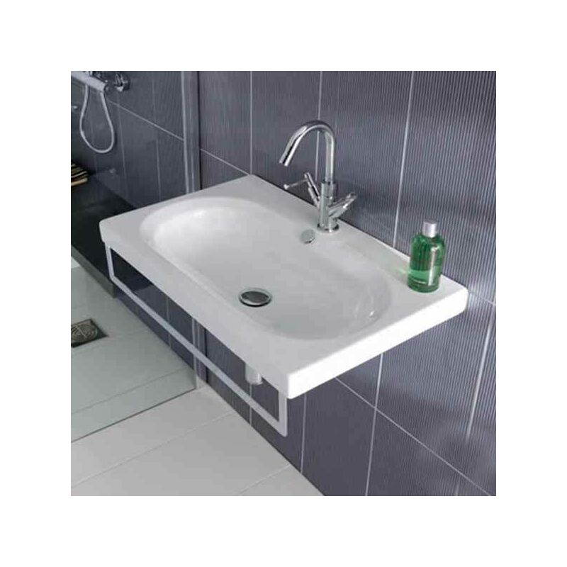 Perlita Wall Hung Basin - 1065mm Wide - 1 Tap Hole - White - 95.014 - Eastbrook