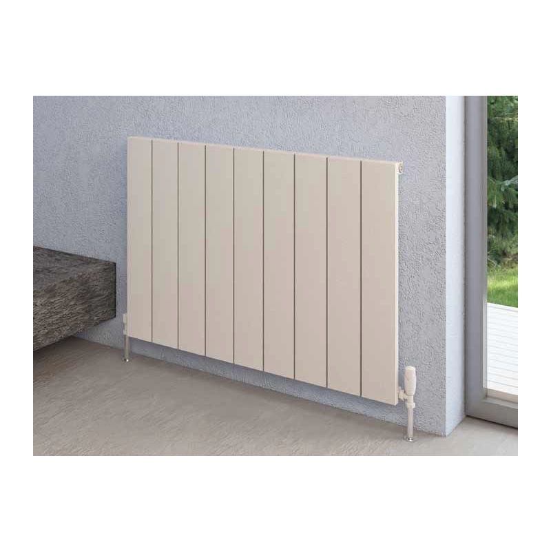 Eastbrook - Rosano Matt Black Aluminium Horizontal Designer Radiator 600mm x 1230mm Central Heating