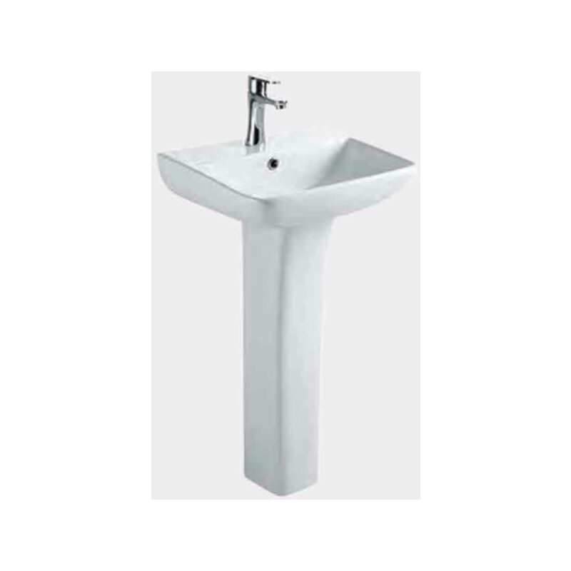 Wingrave ii Wall Hung Basin - 500mm Wide - 1 Tap Hole - White - 75.0031 - White - Eastbrook