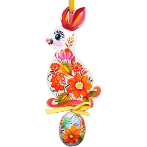Easter Bunny Egg Pendant Home Garden Decoration Easter Theme Hang Decorations for Wall Window Door