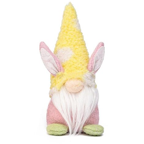 Easter Decorations Easter Faceless Dwarf Bunny Doll Household Desktop Ornaments for Girlfriends Kids