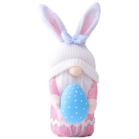 Easter Plush Toy Bunny Eggs Home Decoration Dwarf Elf Dolls Household Ornaments Gift for Kids Adults