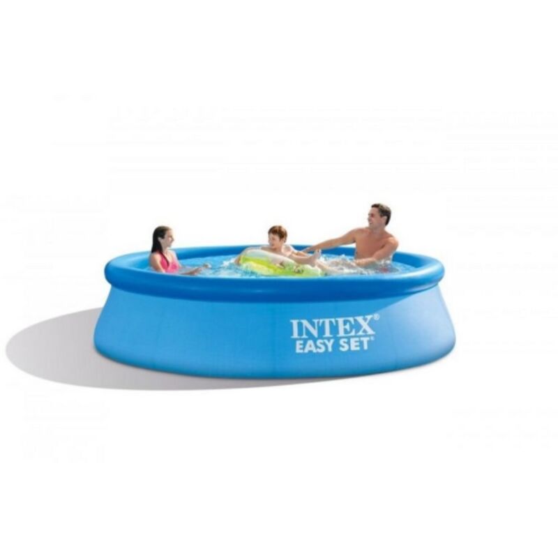 Intex - Piscine hors sol gonflable 28108 Easy Set cm 244x61 lt 1942 fournie avec pompe de filtration 1250 l / h pour jardin exte'rieur