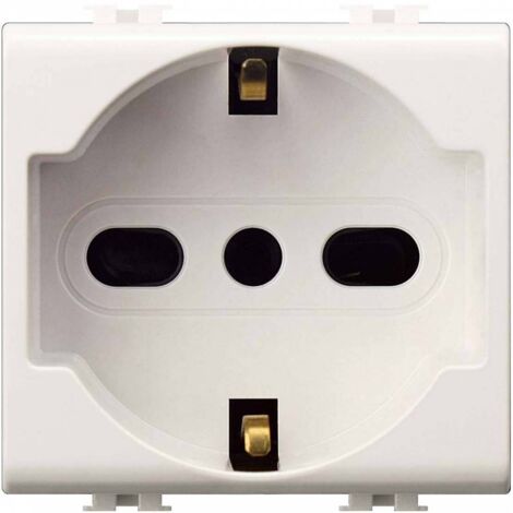Easy Art.Se8040 Presa Schukop/Bipasso 2P+T - 6 Pz