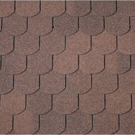 Easy Biber-Dachschindeln braun 80 x 33,6 cm Schindel Dachschindel Biberschwanz