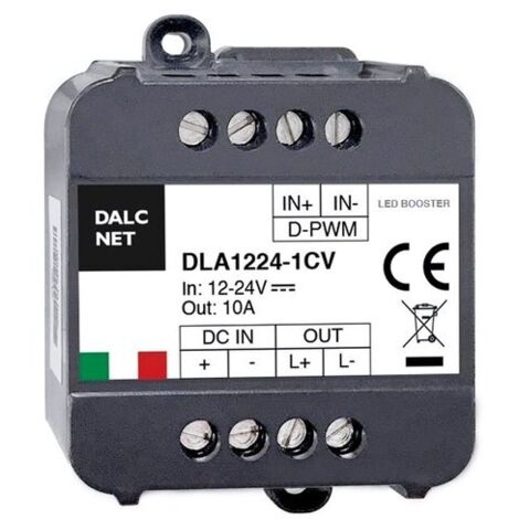Easy Booster Led Amplificatore Segnale PWM DC 12V 24V 10A CV DLA1224-1CV
