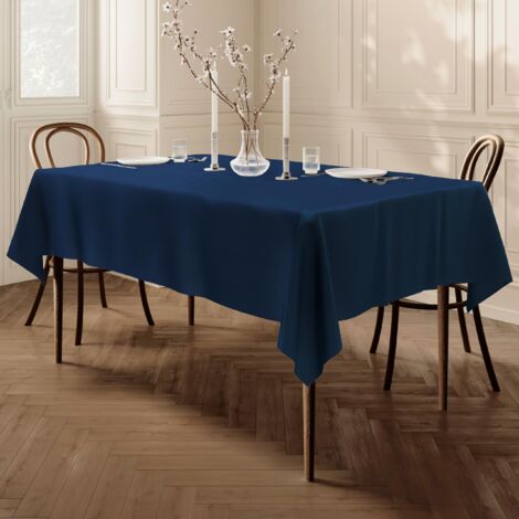 Easy Care Rectangular Polyester Tablecloth Quality Fabric 150 X 300 Cm