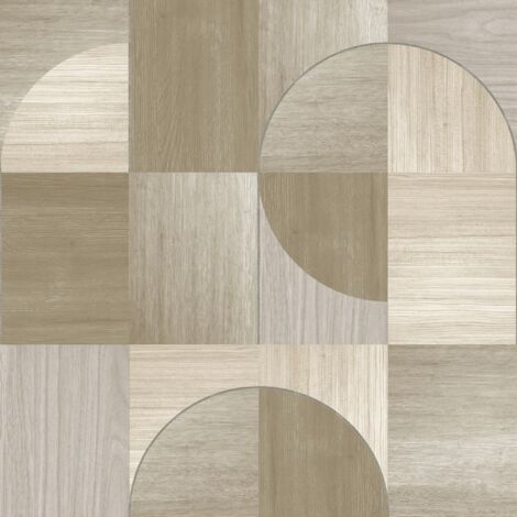 Easy Decor Geo Holz Vliestapete 10mx52cm