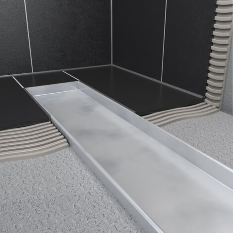 Easy Drain Multi 50 partie encastrable séparée 9.8x60cm avec siphon 30/35/50cm