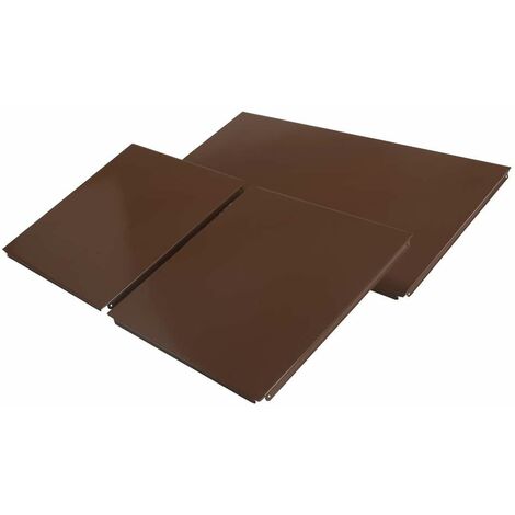 Easy étagère métallique lot de 2 côtés et 1 voile de fond marron cuisine salle de bains garage placard cuisine salle de bains garage placard