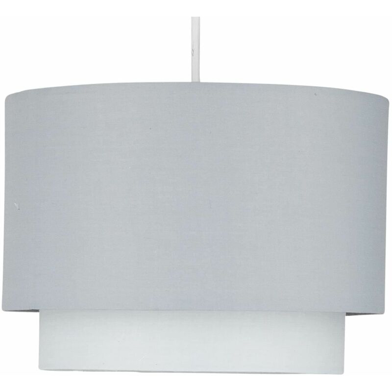 Grey Ombre 2 Tier Ceiling Light Shade