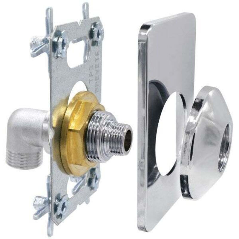 Quick Plomberie - platine easyfix wc universel a visser 15x21